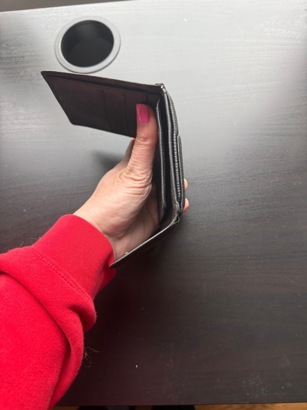 Louis Vuitton Black Epi Leather Compact Wallet - Picture 9 of 12